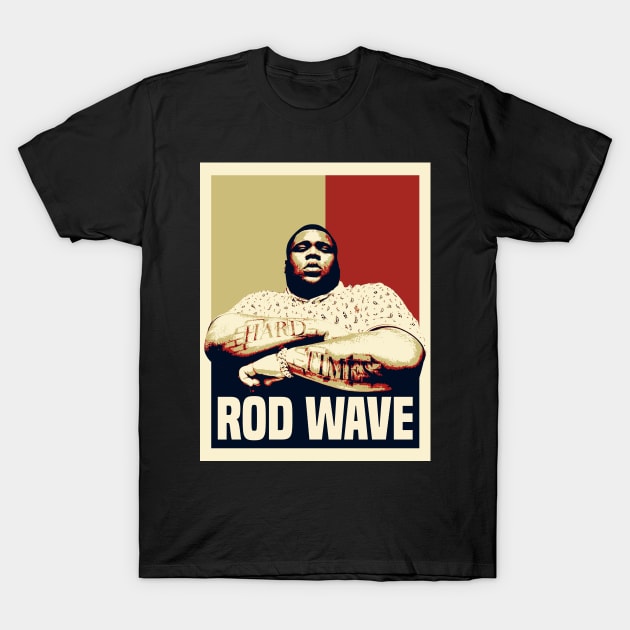 Rod Wave Pop Art Style T-Shirt by mia_me